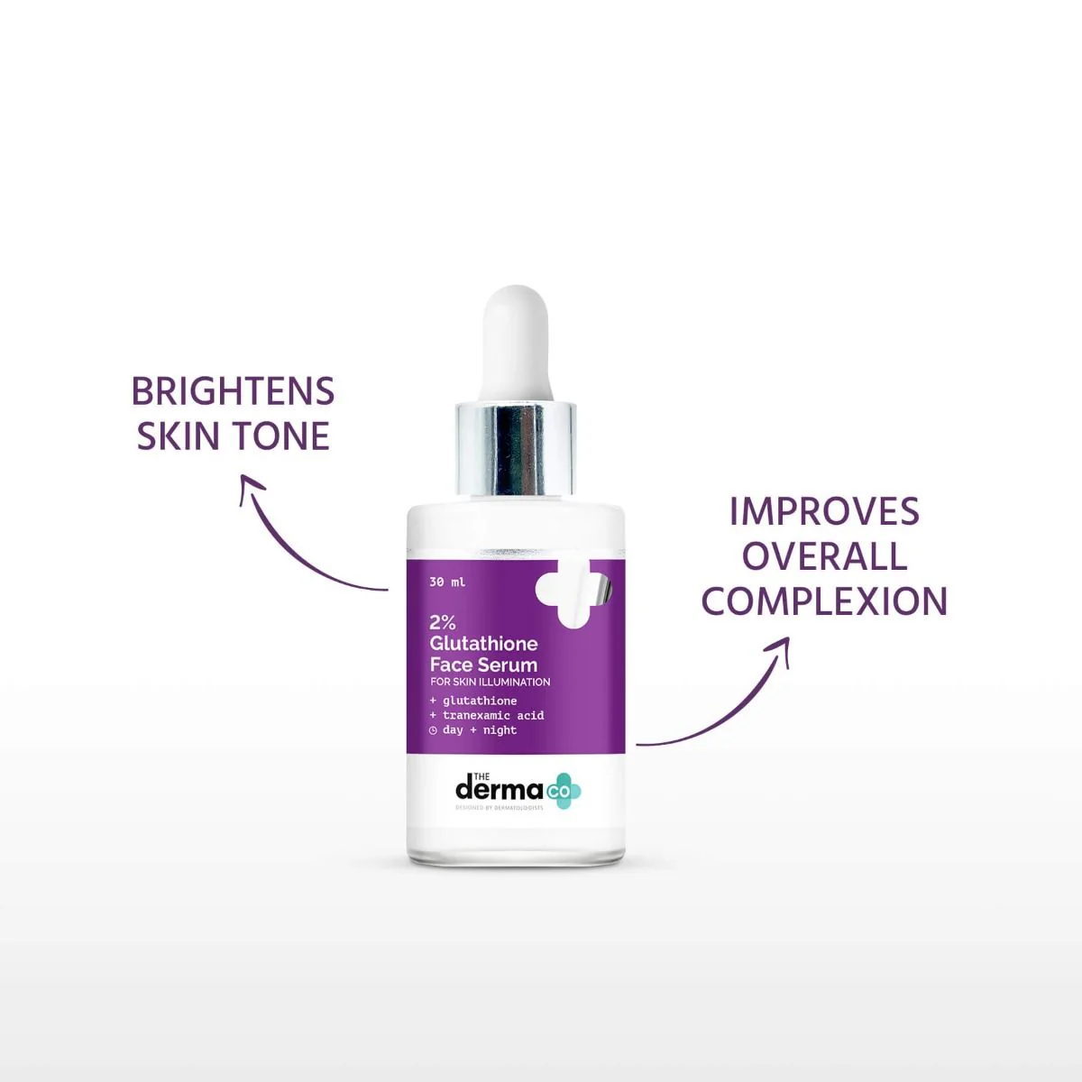 2% Glutathione Face Serum With Glutathione and Tranexamic Acid - 30 ml - Image 3