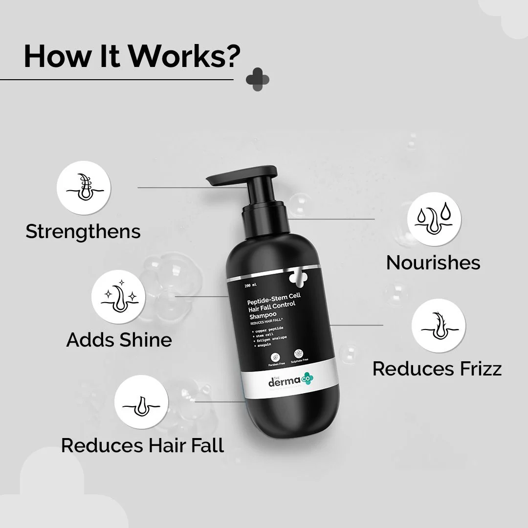 Peptide-Stem Cell Hair Fall Control Shampoo - 200 ml - Image 4